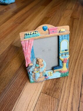 Vintage Teddy Bear 3D Bathroom Photo Frame 3.5x5